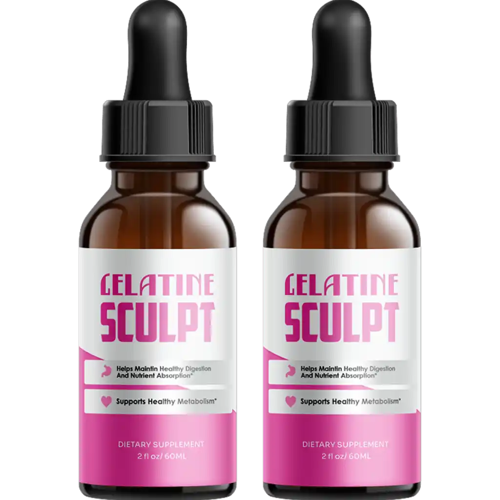 Gelatine Sculpt 2 bottle trial pack 60 day supply plant-based drops